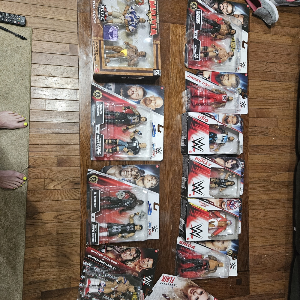 WWE Action Figure Collection - Red, Black, Gold